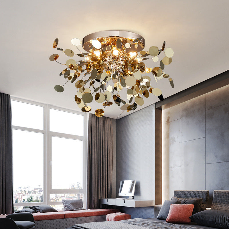 Living Room Tree Blade Chandelier